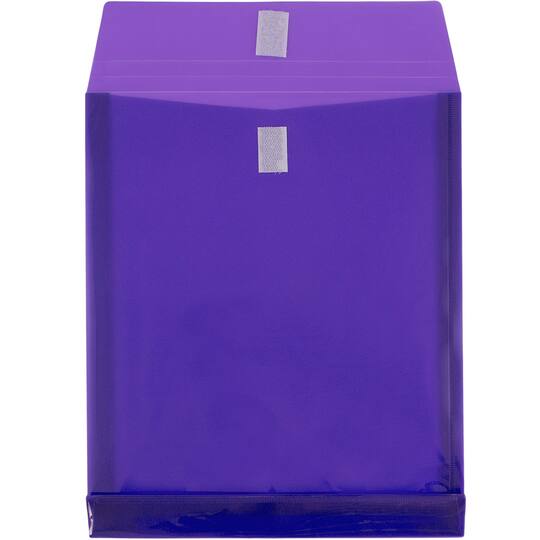 JAM Paper VELCRO® Closure 9.75" x 11.75" Expandable Open End Envelopes